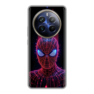 Силиконовый чехол на Realme 12 Plus 5G с принтом Spiderman Человек паук Силиконовый чехол на Realme 12 Plus 5G с принтом Spiderman Человек паук
