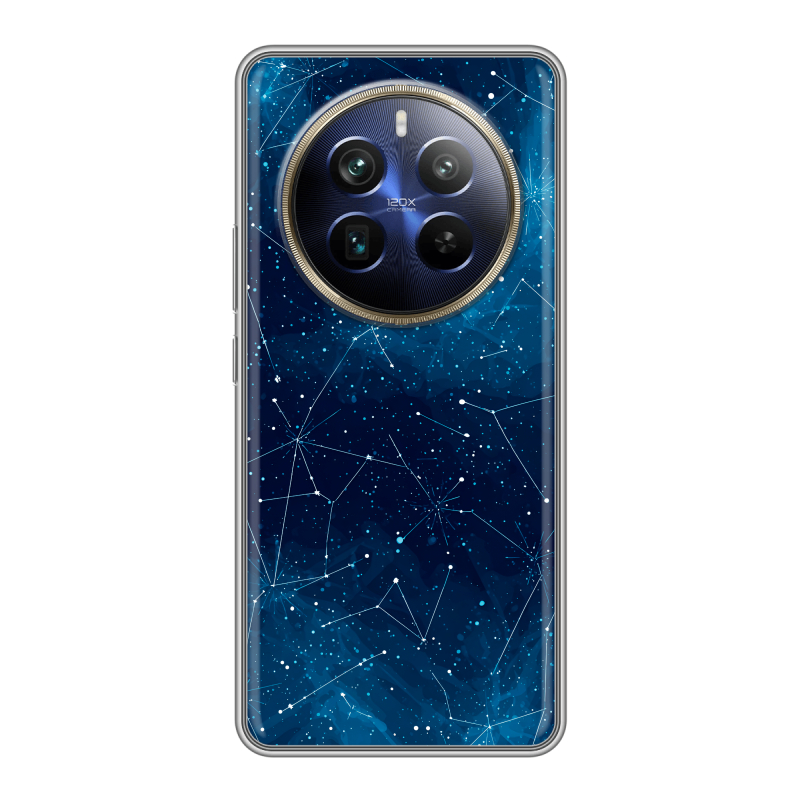 Силиконовый чехол на Realme 12 Plus 5G с принтом Космос звезды Силиконовый чехол на Realme 12 Plus 5G с принтом Космос звезды