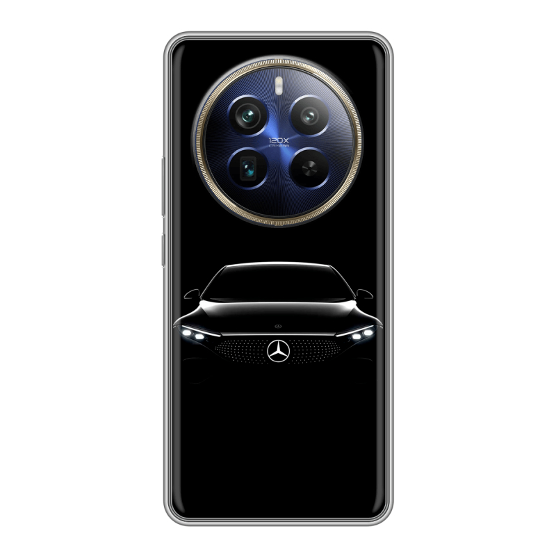 Силиконовый чехол на Realme 12 Plus 5G с принтом Mercedes Мерседес Силиконовый чехол на Realme 12 Plus 5G с принтом Mercedes Мерседес