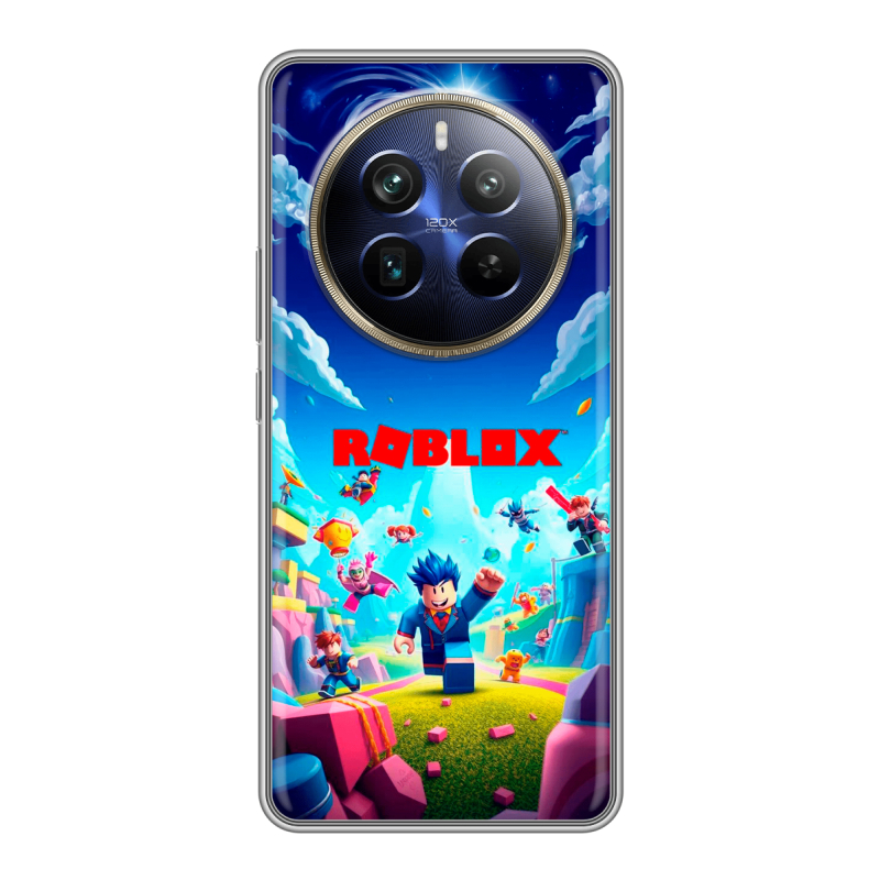 Силиконовый чехол на Realme 12 Plus 5G с принтом Roblox Роблокс Силиконовый чехол на Realme 12 Plus 5G с принтом Roblox Роблокс