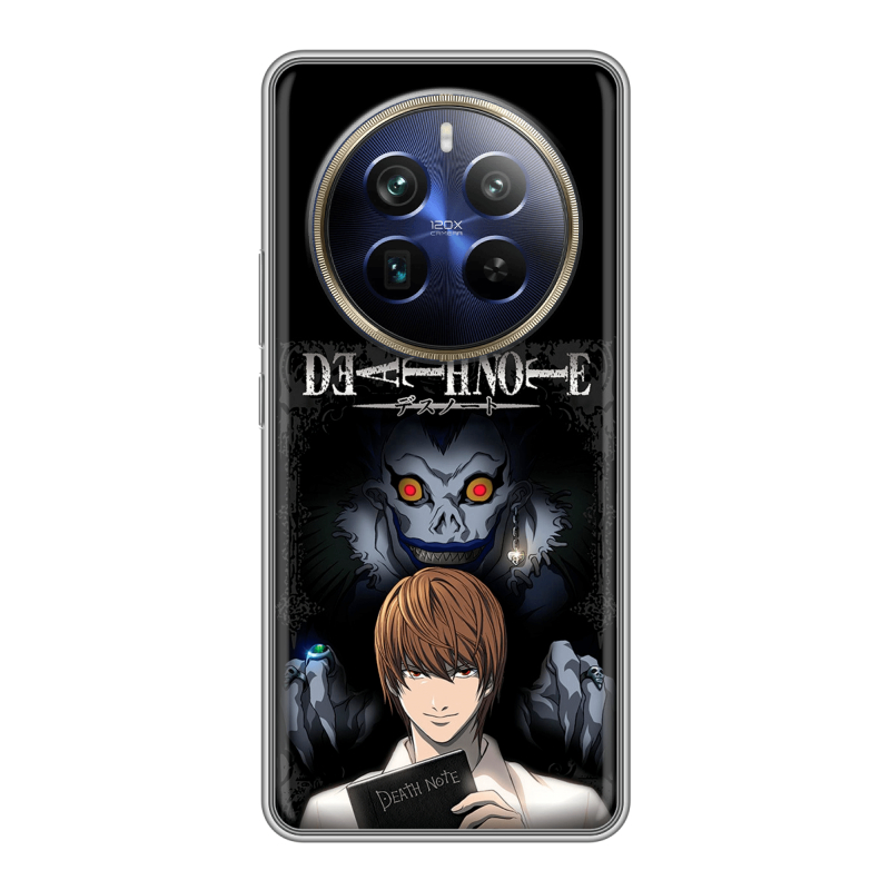 Силиконовый чехол на Realme 12 Plus 5G с принтом Death note Тетрадь смерти Силиконовый чехол на Realme 12 Plus 5G с принтом Death note Тетрадь смерти