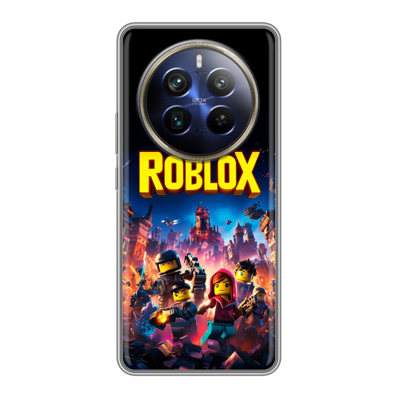Силиконовый чехол на Realme 12 Plus 5G с принтом Roblox Роблокс Силиконовый чехол на Realme 12 Plus 5G с принтом Roblox Роблокс