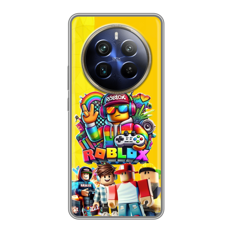 Силиконовый чехол на Realme 12 Plus 5G с принтом Roblox Роблокс Силиконовый чехол на Realme 12 Plus 5G с принтом Roblox Роблокс