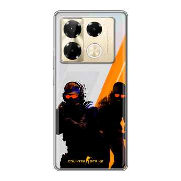 Силиконовый чехол на Infinix Note 40 Pro 5G с принтом Контер страйк Counter strike Силиконовый чехол на Infinix Note 40 Pro 5G с принтом Контер страйк Counter strike