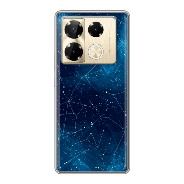 Силиконовый чехол на Infinix Note 40 Pro 5G с принтом Космос звезды