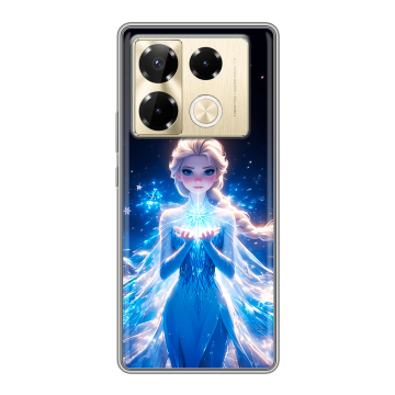 Силиконовый чехол на Infinix Note 40 Pro 5G с принтом Холодное сердце Frozen Силиконовый чехол на Infinix Note 40 Pro 5G с принтом Холодное сердце Frozen