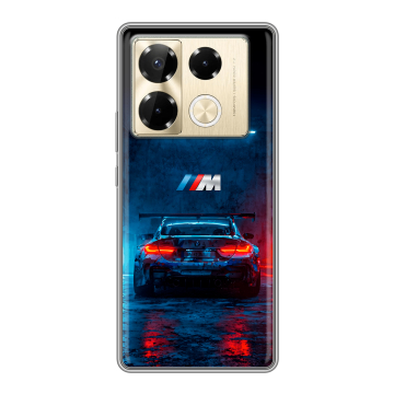 Силиконовый чехол на Infinix Note 40 Pro 5G с принтом BMW БМВ Силиконовый чехол на Infinix Note 40 Pro 5G с принтом BMW БМВ