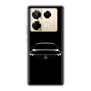 Силиконовый чехол на Infinix Note 40 Pro 5G с принтом Mercedes Мерседес Силиконовый чехол на Infinix Note 40 Pro 5G с принтом Mercedes Мерседес