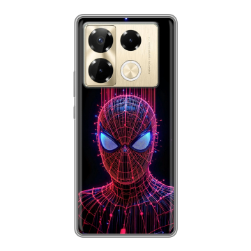 Силиконовый чехол на Infinix Note 40 Pro 5G с принтом Spiderman Человек паук Силиконовый чехол на Infinix Note 40 Pro 5G с принтом Spiderman Человек паук
