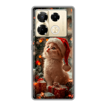 Силиконовый чехол на Infinix Note 40 Pro 5G с принтом Новый год