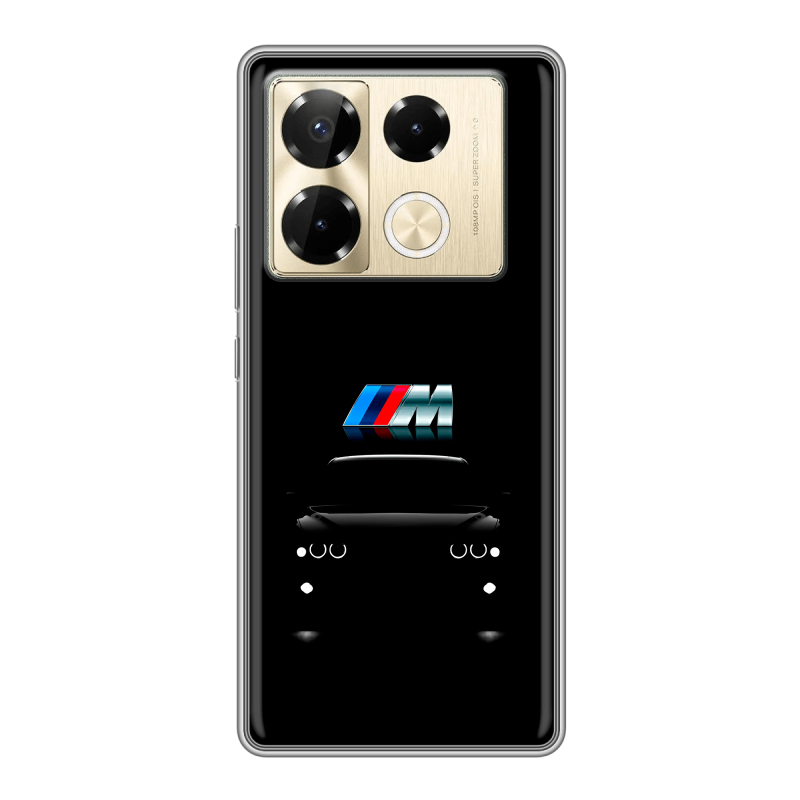 Силиконовый чехол на Infinix Note 40 Pro 5G с принтом БМВ BMW Силиконовый чехол на Infinix Note 40 Pro 5G с принтом БМВ BMW