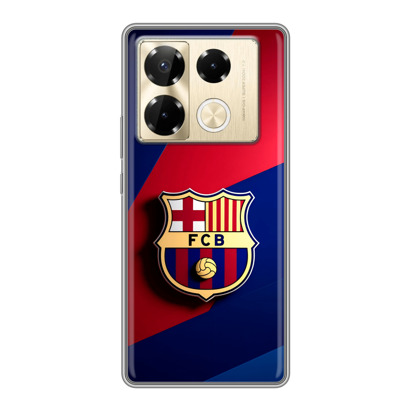 Силиконовый чехол на Infinix Note 40 Pro 5G с принтом Барселона Barcelona Силиконовый чехол на Infinix Note 40 Pro 5G с принтом Барселона Barcelona