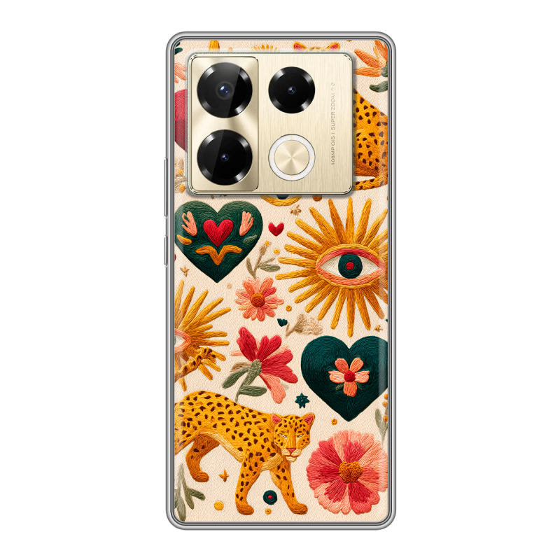Силиконовый чехол на Infinix Note 40 Pro 5G с принтом Модный принт Силиконовый чехол на Infinix Note 40 Pro 5G с принтом Модный принт