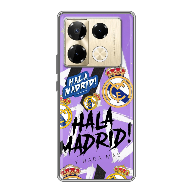 Силиконовый чехол на Infinix Note 40 Pro 5G с принтом Real Madrid Реал Мадрид Силиконовый чехол на Infinix Note 40 Pro 5G с принтом Real Madrid Реал Мадрид