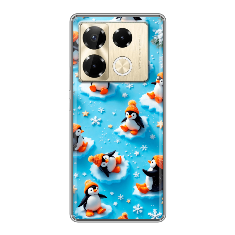 Силиконовый чехол на Infinix Note 40 Pro 5G с принтом Новый год Силиконовый чехол на Infinix Note 40 Pro 5G с принтом Новый год