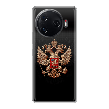 Силиконовый чехол на Tecno Camon 30 Pro 5G с принтом Герб России Силиконовый чехол на Tecno Camon 30 Pro 5G с принтом Герб России