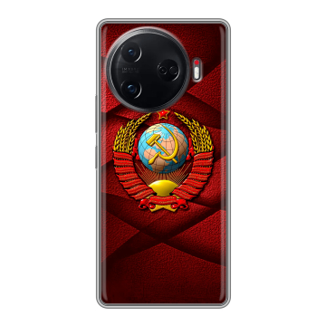 Силиконовый чехол на Tecno Camon 30 Pro 5G с принтом Герб СССР Силиконовый чехол на Tecno Camon 30 Pro 5G с принтом Герб СССР