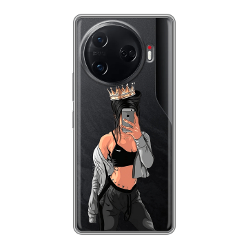 Силиконовый чехол на Tecno Camon 30 Pro 5G с принтом Женские принты Силиконовый чехол на Tecno Camon 30 Pro 5G с принтом Женские принты