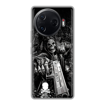 Силиконовый чехол на Tecno Camon 30 Pro 5G с принтом Скелет Силиконовый чехол на Tecno Camon 30 Pro 5G с принтом Скелет
