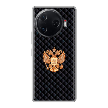 Силиконовый чехол на Tecno Camon 30 Pro 5G с принтом Герб России принт