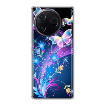 Силиконовый чехол на Tecno Camon 30 Pro 5G с принтом Бабочки