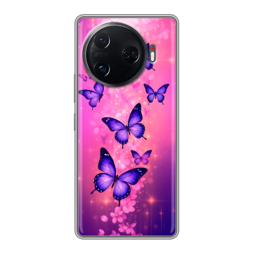 Силиконовый чехол на Tecno Camon 30 Pro 5G с принтом Бабочки