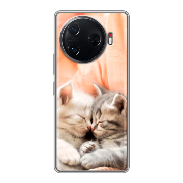 Силиконовый чехол на Tecno Camon 30 Pro 5G с принтом Котята Силиконовый чехол на Tecno Camon 30 Pro 5G с принтом Котята