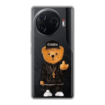 Силиконовый чехол на Tecno Camon 30 Pro 5G с принтом Мишка