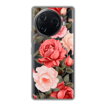 Силиконовый чехол на Tecno Camon 30 Pro 5G с принтом Розы