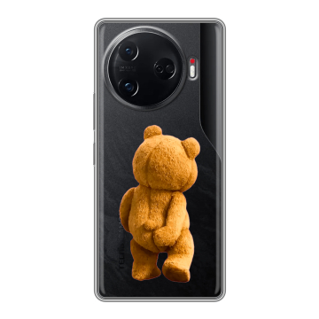 Силиконовый чехол на Tecno Camon 30 Pro 5G с принтом Медведь