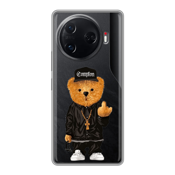 Силиконовый чехол на Tecno Camon 30 Pro 5G с принтом Плюшевый медведь
