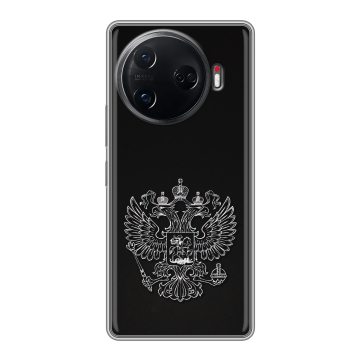 Силиконовый чехол на Tecno Camon 30 Pro 5G с принтом Герб России Силиконовый чехол на Tecno Camon 30 Pro 5G с принтом Герб России