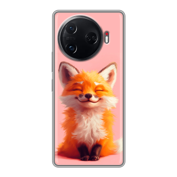 Силиконовый чехол на Tecno Camon 30 Pro 5G с принтом милая лиса