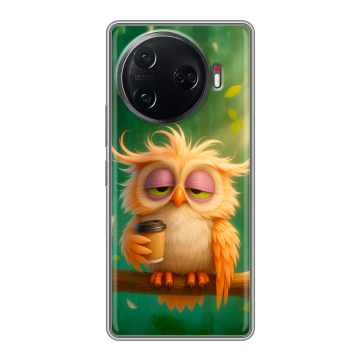 Силиконовый чехол на Tecno Camon 30 Pro 5G с принтом сова