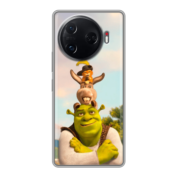 Силиконовый чехол на Tecno Camon 30 Pro 5G с принтом Шрек Shrek Силиконовый чехол на Tecno Camon 30 Pro 5G с принтом Шрек Shrek