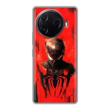 Силиконовый чехол на Tecno Camon 30 Pro 5G с принтом человек паук spiderman