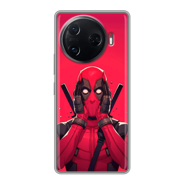 Силиконовый чехол на Tecno Camon 30 Pro 5G с принтом Дедпул Deadpool Силиконовый чехол на Tecno Camon 30 Pro 5G с принтом Дедпул Deadpool