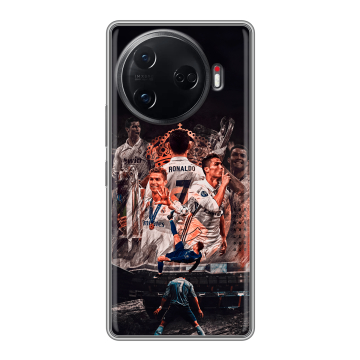Силиконовый чехол на Tecno Camon 30 Pro 5G с принтом Реал Роналдо Real Ronaldo Силиконовый чехол на Tecno Camon 30 Pro 5G с принтом Реал Роналдо Real Ronaldo