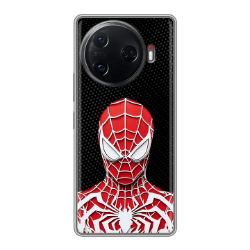 Силиконовый чехол на Tecno Camon 30 Pro 5G с принтом человек паук spiderman Силиконовый чехол на Tecno Camon 30 Pro 5G с принтом человек паук spiderman