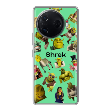 Силиконовый чехол на Tecno Camon 30 Pro 5G с принтом Шрек Shrek Силиконовый чехол на Tecno Camon 30 Pro 5G с принтом Шрек Shrek