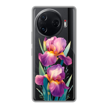 Силиконовый чехол на Tecno Camon 30 Pro 5G с принтом Цветы орхидеи Силиконовый чехол на Tecno Camon 30 Pro 5G с принтом Цветы орхидеи