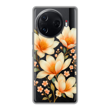 Силиконовый чехол на Tecno Camon 30 Pro 5G с принтом Цветы Силиконовый чехол на Tecno Camon 30 Pro 5G с принтом Цветы