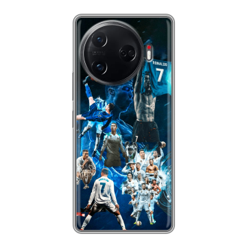 Силиконовый чехол на Tecno Camon 30 Pro 5G с принтом Реал Роналдо Силиконовый чехол на Tecno Camon 30 Pro 5G с принтом Реал Роналдо