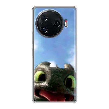 Силиконовый чехол на Tecno Camon 30 Pro 5G с принтом Как приручить дракона
