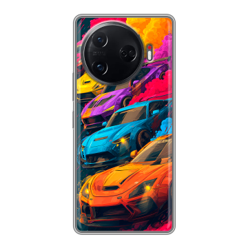 Силиконовый чехол на Tecno Camon 30 Pro 5G с принтом Тачки Силиконовый чехол на Tecno Camon 30 Pro 5G с принтом Тачки