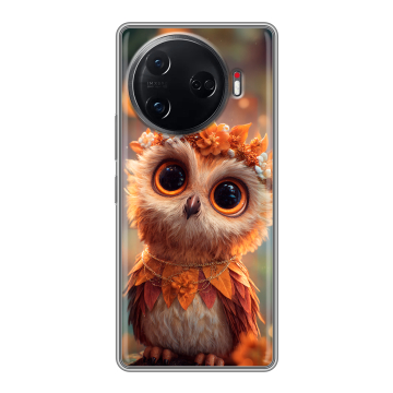 Силиконовый чехол на Tecno Camon 30 Pro 5G с принтом Милая сова