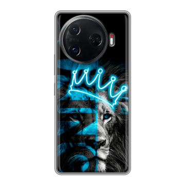 Силиконовый чехол на Tecno Camon 30 Pro 5G с принтом Король лев