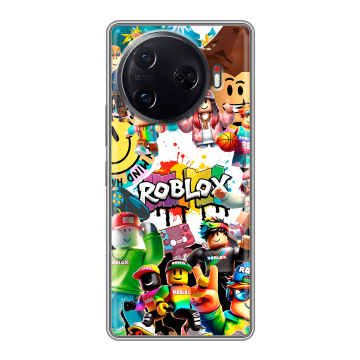 Силиконовый чехол на Tecno Camon 30 Pro 5G с принтом Roblox Роблокс Силиконовый чехол на Tecno Camon 30 Pro 5G с принтом Roblox Роблокс