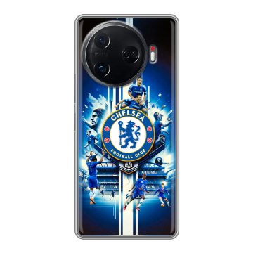 Силиконовый чехол на Tecno Camon 30 Pro 5G с принтом Chelsea Челси