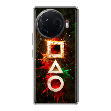 Силиконовый чехол на Tecno Camon 30 Pro 5G с принтом Squid Game Игра кальмара